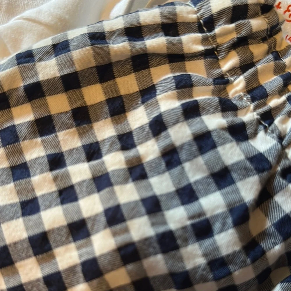 Cat & Jack White and Blue Gingham Kids Matching Set